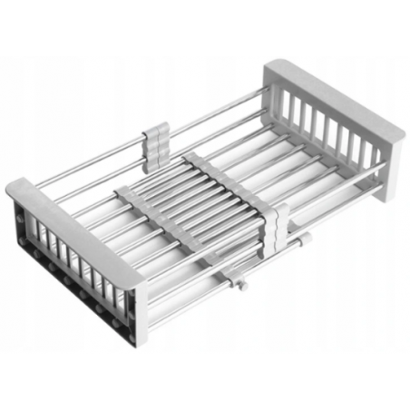 Mexen telescopic kitchen drainer with adjustable width, gray - 660730-71