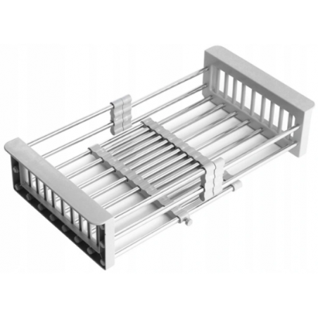 Mexen telescopic kitchen drainer with adjustable width, grey - 660730-71