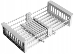 Mexen telescopic kitchen drainer with adjustable width, gray - 660730-71