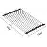 Mexen foldable kitchen dish drainer, black - 660949-70