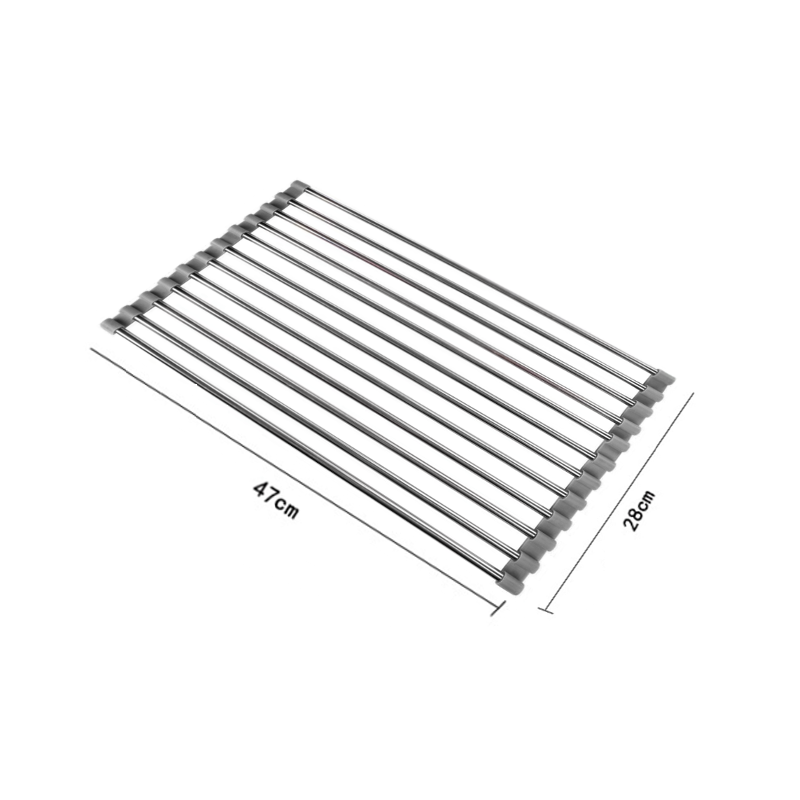 Mexen foldable dish drainer, grey - 660949-71