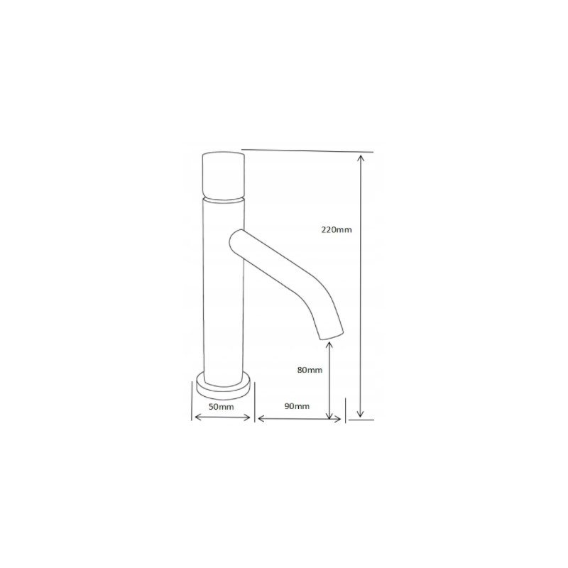 Mexen Rumba One  sink faucet, chrome - 73501-00