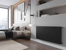 Mexen Flat CF22 panel radiator 600 x 500 mm, side connection, 791 W, black - W422F-060-050-70