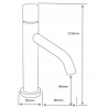 Mexen Rumba One  washbasin faucet, black - 73501-70