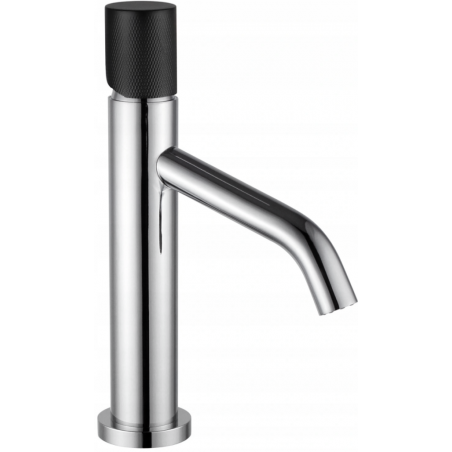 Mexen Rumba One  washbasin faucet, chrome/black - 73501-07