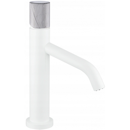 Mexen Rumba One washbasin mixer tap, White/Chrome - 73501-22