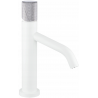 Mexen Rumba One washbasin tap, white/chrome - 73501-22