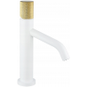 Mexen Rumba One washbasin tap, white/chrome - 73501-25