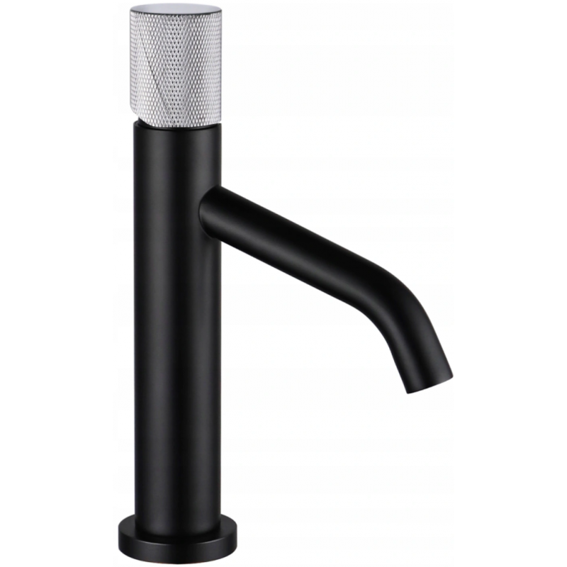 Mexen Rumba One washbasin mixer tap, Black/Chrome - 73501-77