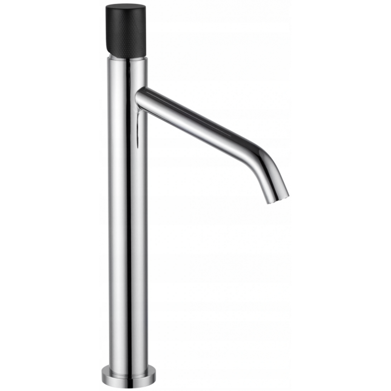 Mexen Rumba high washbasin mixer tap, Chrome/Black - 73511-07