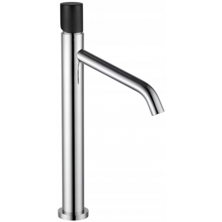 Mexen Rumba One  high washbasin faucet, chrome/black - 73511-07