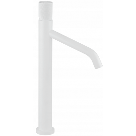 Mexen Rumba One high washbasin tap, white - 73511-20