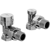 Mexen radiator valves angled, chrome - W901-000-01