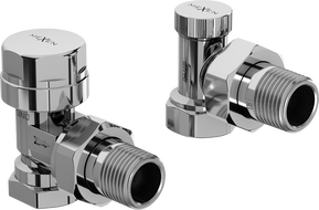Mexen radiator valves angled, chrome - W901-000-01