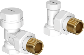 Mexen angular radiator valves, white - W901-000-20