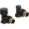 Mexen angled radiator valves, black - W901-000-70