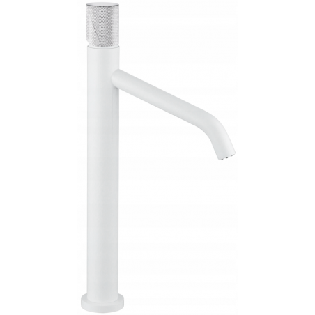 Mexen Rumba One  high washbasin faucet, white/chrome - 73511-22