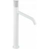 Mexen Rumba One  high washbasin faucet, white/chrome - 73511-22
