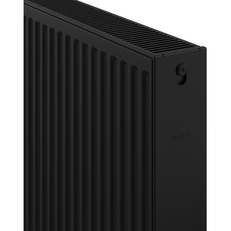 Mexen C22 panel radiator 400 x 1800 mm, side connection, 2134 W, black - W422-040-180-70