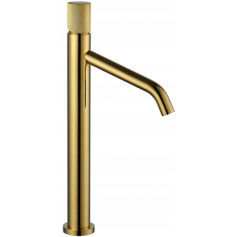Mexen Rumba One  tall washbasin faucet, gold - 73511-50
