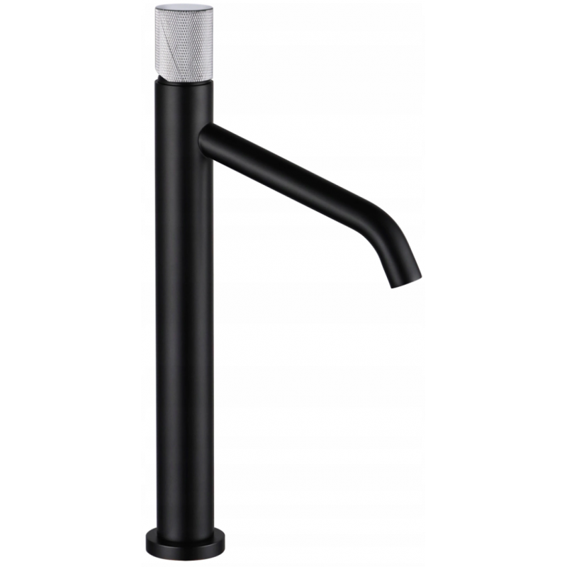 Mexen Rumba One high basin tap, black/chrome - 73511-77