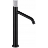 Mexen Rumba high washbasin mixer tap, Black/Chrome - 73511-77