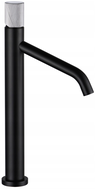 Mexen Rumba One  tall washbasin faucet, black/chrome - 73511-77