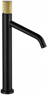 Mexen Rumba high washbasin mixer tap, Black/Gold - 73511-75