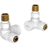 Mexen radiator valves axial, white - W903-000-20