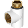 Mexen Uni-Term tee fitting for electric heater, white - W906-000-20