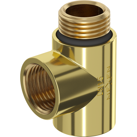 Mexen T-piece for Electric Heater, Gold - W906-000-50