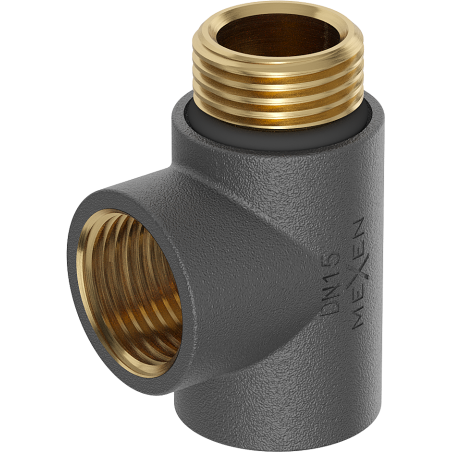 Mexen T-fitting for electric heater, anthracite - W906-000-66
