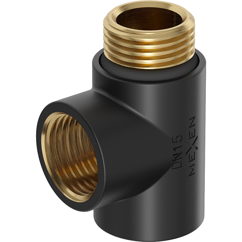 Mexen Uni-Term electric heater T-connector, black - W906-000-70