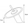 Mexen Niagara washbasin tap, gold - 745600-57