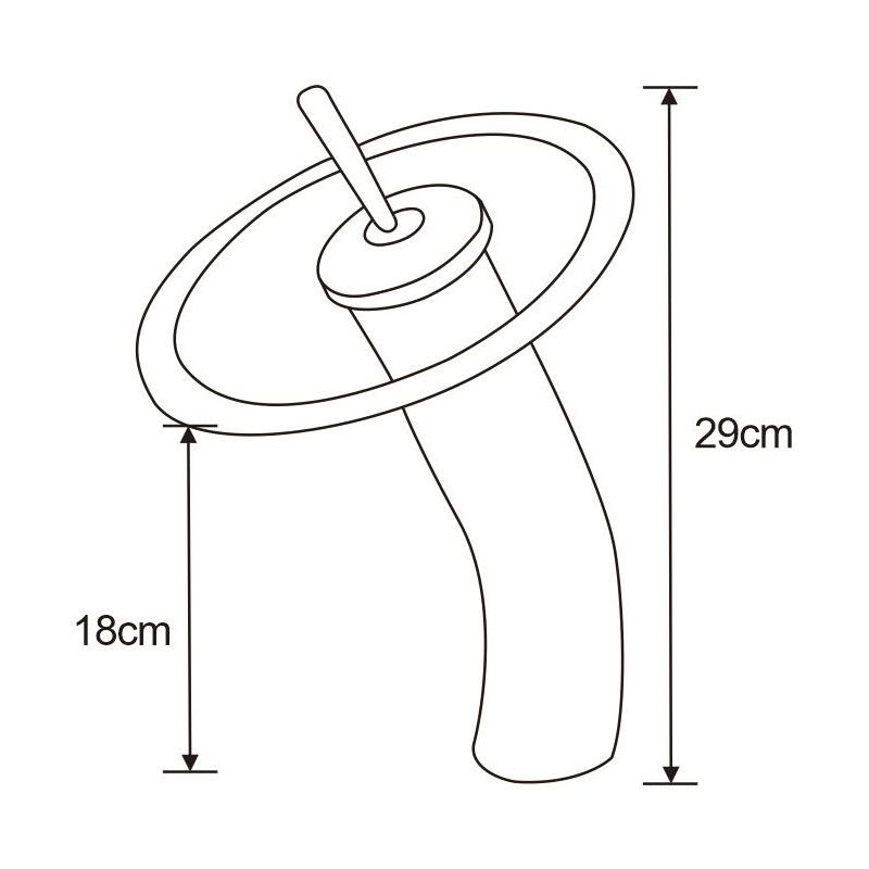 Mexen Niagara high washbasin tap, gold - 745610-57