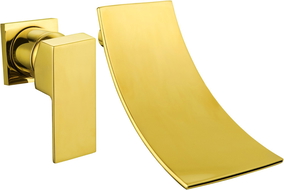 Mexen Celia concealed washbasin tap, gold - 747415-50