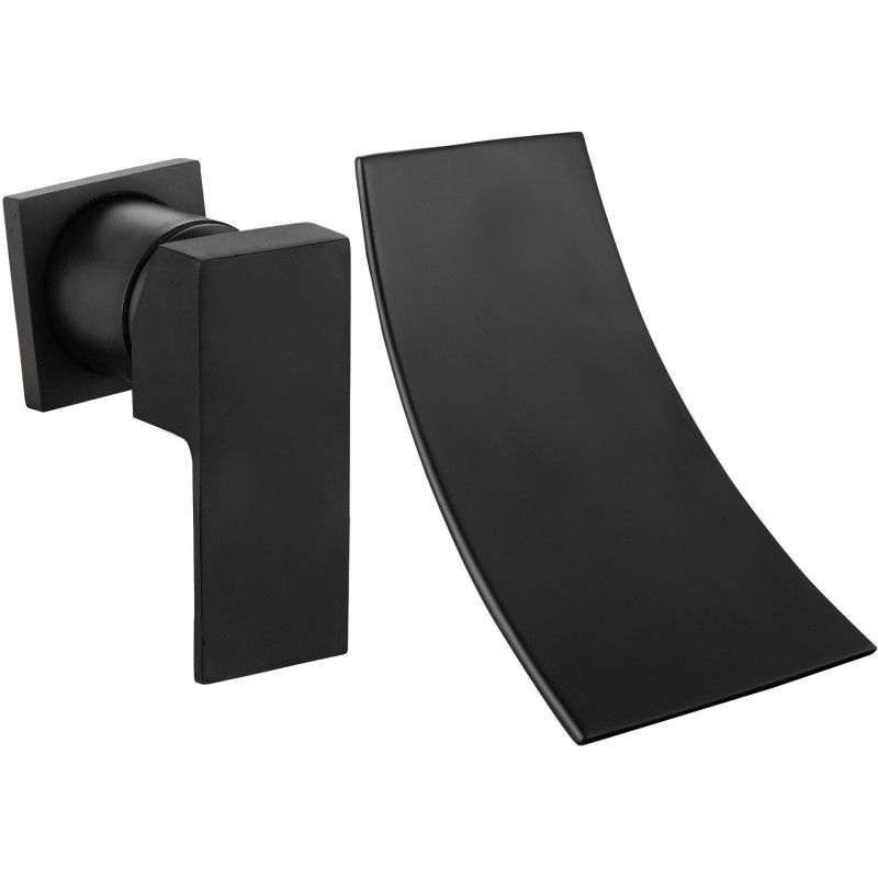 Mexen Celia flush-mounted washbasin mixer tap, Black - 747415-70