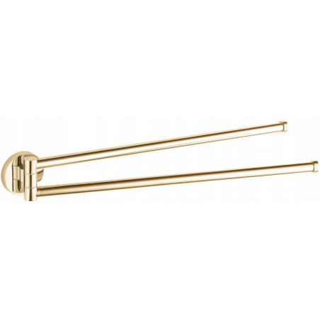 Mexen Remo double swivel towel rack, Gold - 70507255-50