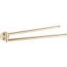 Mexen Remo double swivel towel rack, Gold - 70507255-50