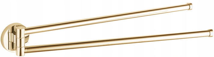 Mexen Remo double swivel towel rack, Gold - 70507255-50