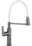 Mexen Edna kitchen faucet, gray/white - 672900-62