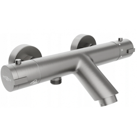 Mexen Kai thermostatic bathtub mixer tap, Graphite - 77300-66