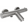 Mexen Kai thermostatic bathtub faucet, brushed gun gray - 77300-66