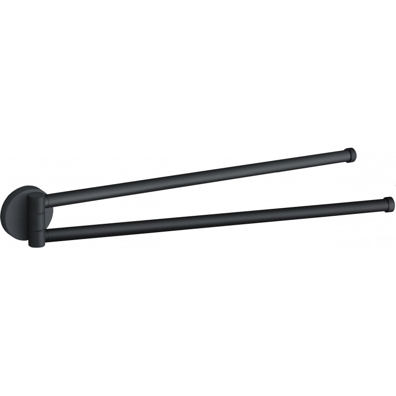 Mexen Remo double rotating towel rack, black - 70507255-70