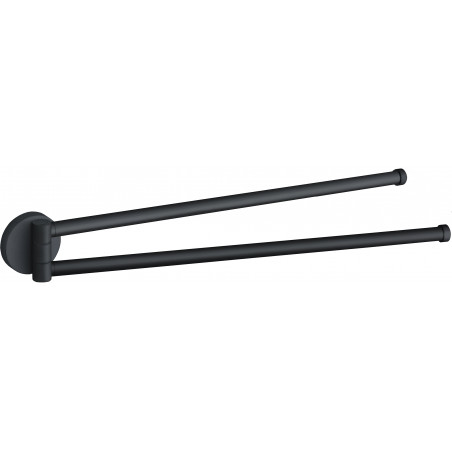 Mexen Remo double rotating towel rack, black - 70507255-70