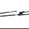 Mexen Remo double swivel towel rail, black - 70507255-70