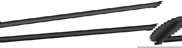 Mexen Remo double swivel towel rack, Black - 70507255-70