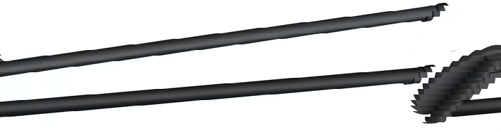 Mexen Remo double swivel towel rail, black - 70507255-70