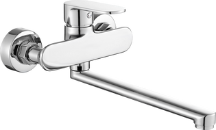 Mexen Milo long sprout bathtub mixer tap, Chrome - 71335-00