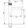 Mexen Diamond high washbasin mixer tap, Chrome - 71510-00